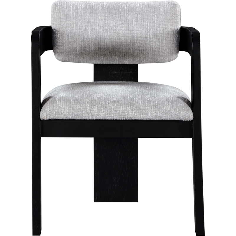 Meridian Furniture Sacha Grey Linen Textured Fabric Dining Chair (Set of 2)