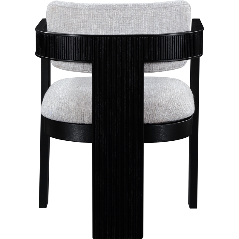 Meridian Furniture Sacha Grey Linen Textured Fabric Dining Chair (Set of 2)
