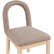 Meridian Furniture Conrad Brown Linen Textured Fabric Dining Chair