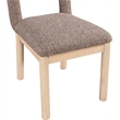 Meridian Furniture Conrad Brown Linen Textured Fabric Dining Chair