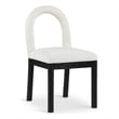 Meridian Furniture Conrad Cream Linen Textured Fabric Dining Chair