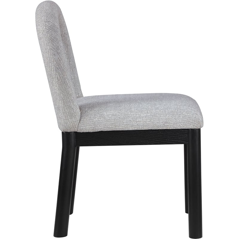Meridian Furniture Conrad Grey Linen Textured Fabric Dining Chair