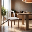 Meridian Furniture Conrad Beige Linen Textured Fabric Dining Chair