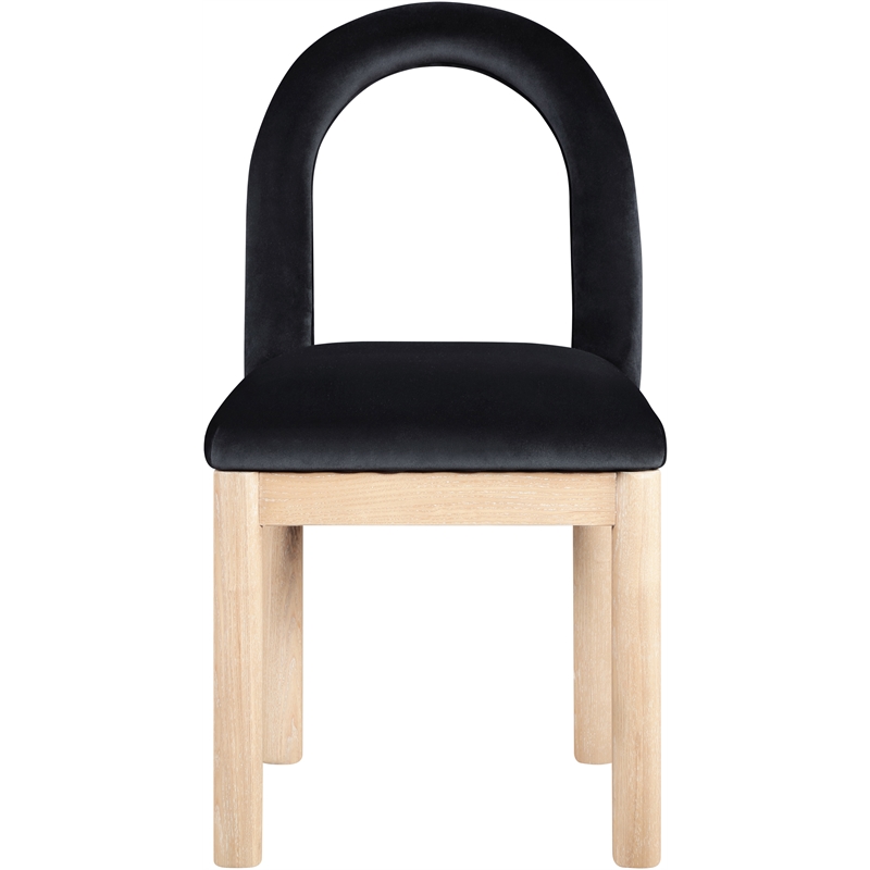 Meridian Furniture Conrad Black Velvet Dining Chair