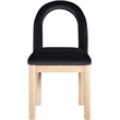 Meridian Furniture Conrad Black Velvet Dining Chair
