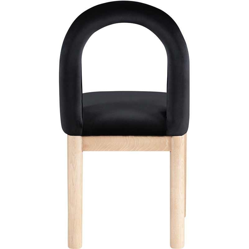 Meridian Furniture Conrad Black Velvet Dining Chair