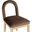 Meridian Furniture Conrad Brown Velvet Dining Chair