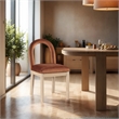 Meridian Furniture Conrad Cognac Velvet Dining Chair