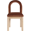 Meridian Furniture Conrad Cognac Velvet Dining Chair