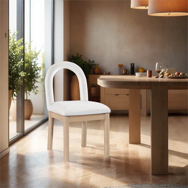 Meridian Furniture Conrad Cream Velvet Dining Chair