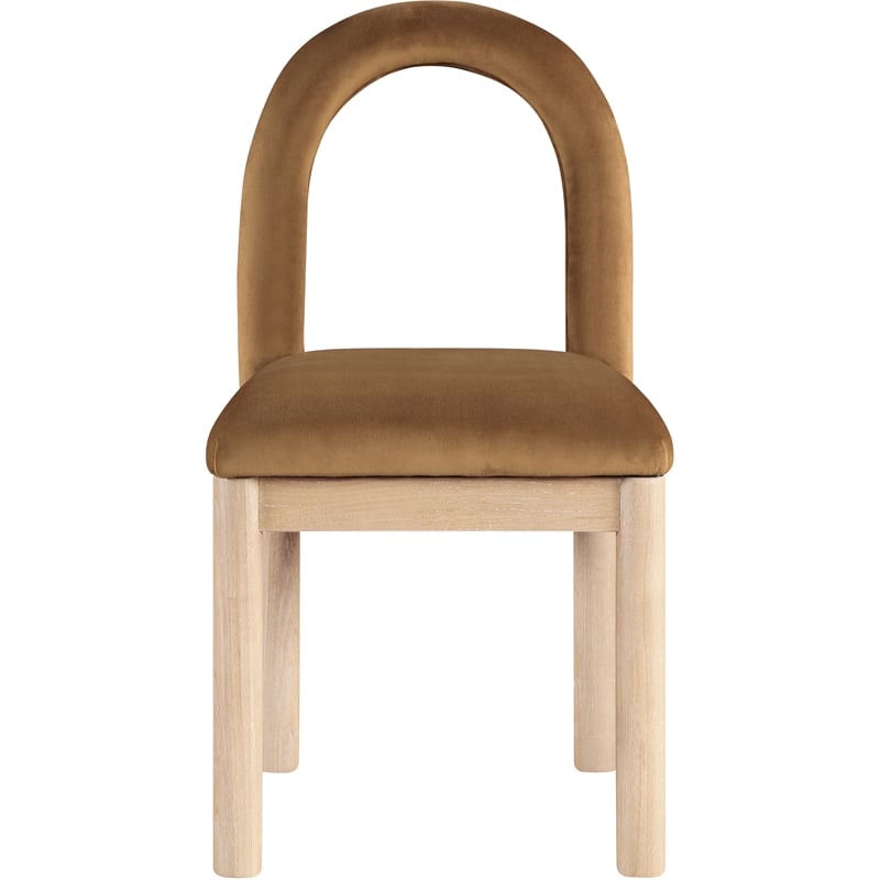 Meridian Furniture Conrad Saddle Velvet Dining Chair