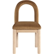 Meridian Furniture Conrad Saddle Velvet Dining Chair