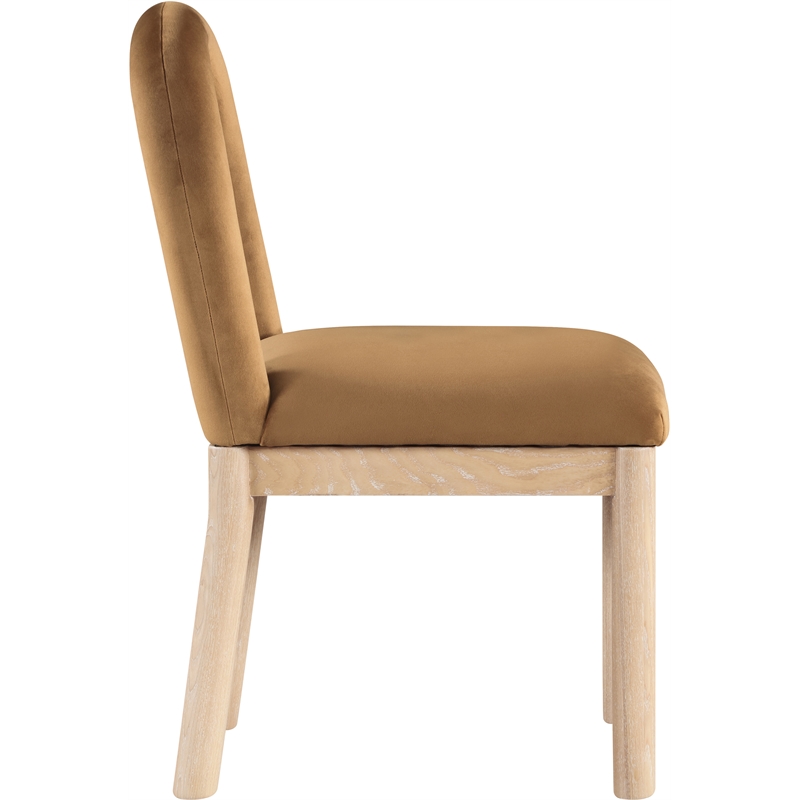 Meridian Furniture Conrad Saddle Velvet Dining Chair