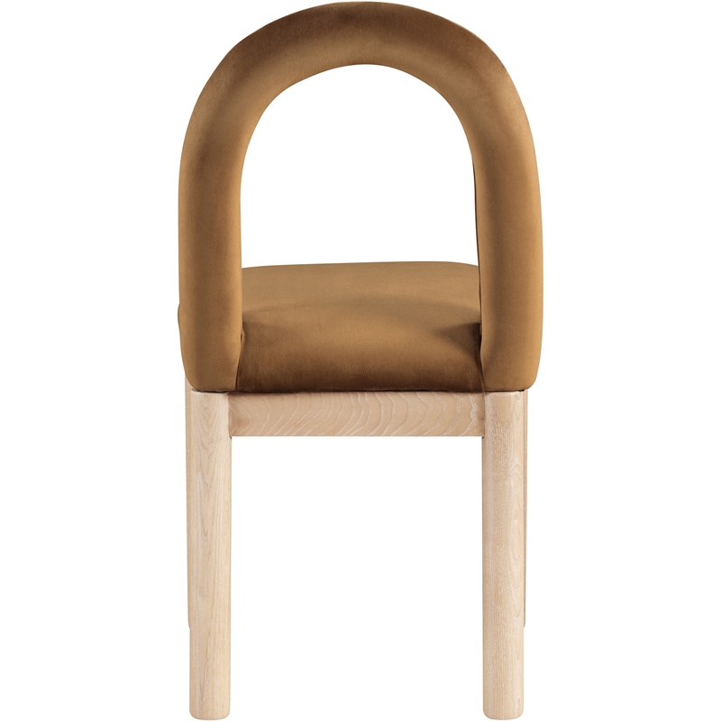 Meridian Furniture Conrad Saddle Velvet Dining Chair