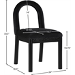 Meridian Furniture Conrad Black Velvet Dining Chair