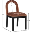 Meridian Furniture Conrad Cognac Velvet Dining Chair