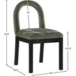 Meridian Furniture Conrad Green Velvet Dining Chair