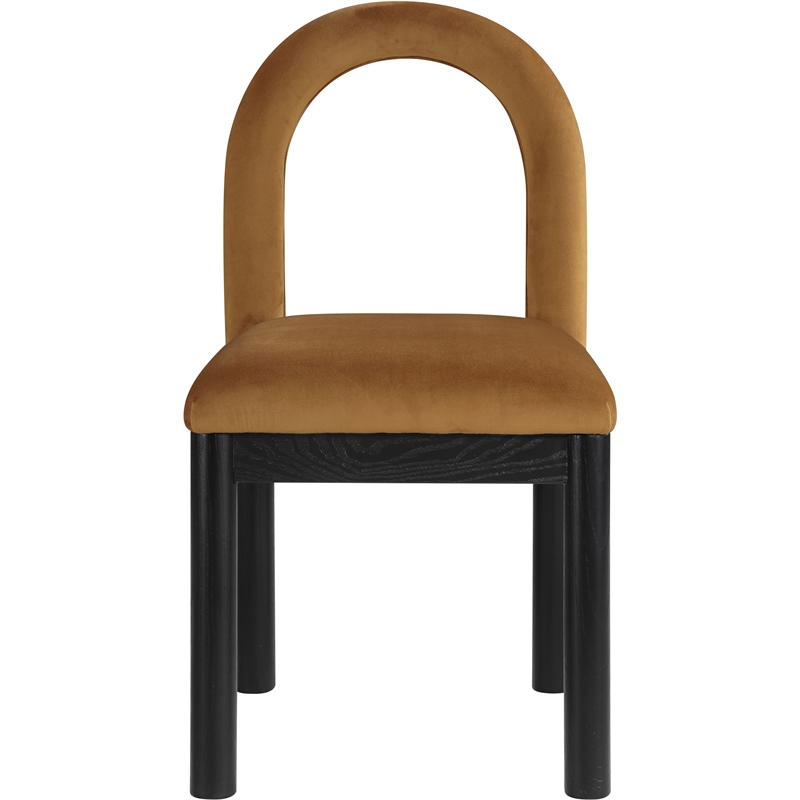 Meridian Furniture Conrad Saddle Velvet Dining Chair