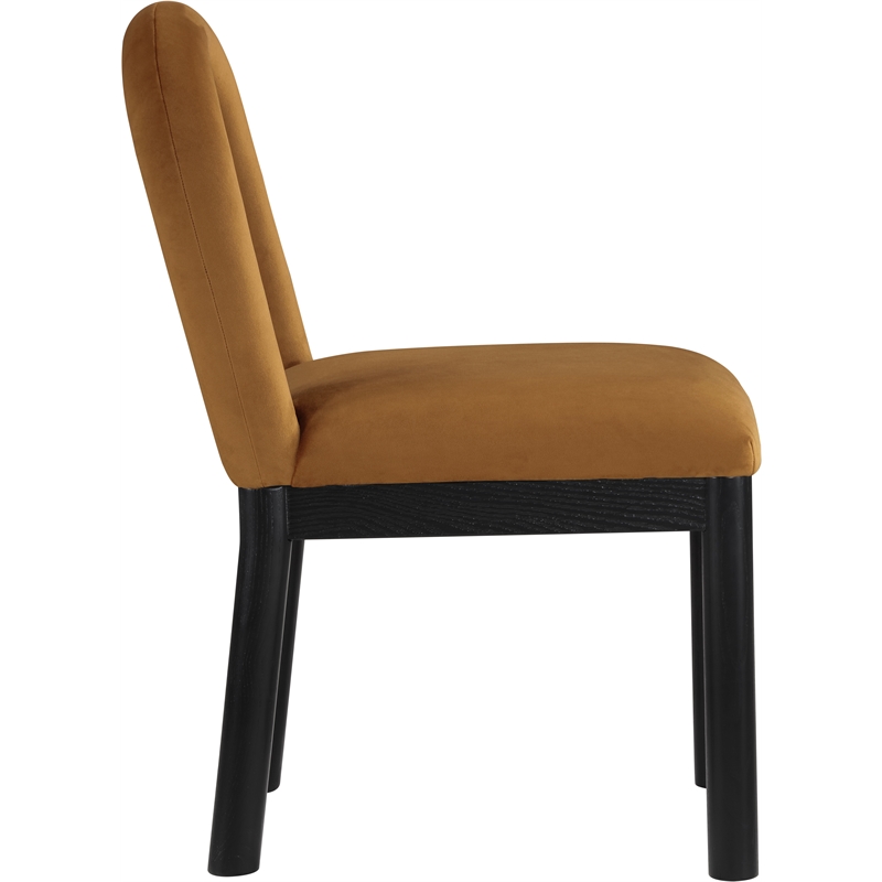 Meridian Furniture Conrad Saddle Velvet Dining Chair