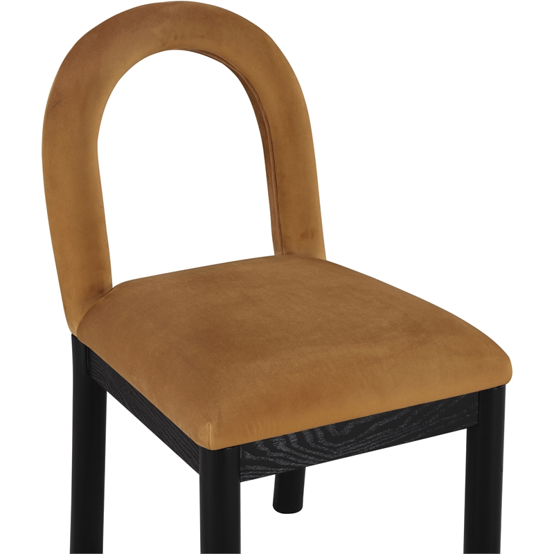 Meridian Furniture Conrad Saddle Velvet Dining Chair