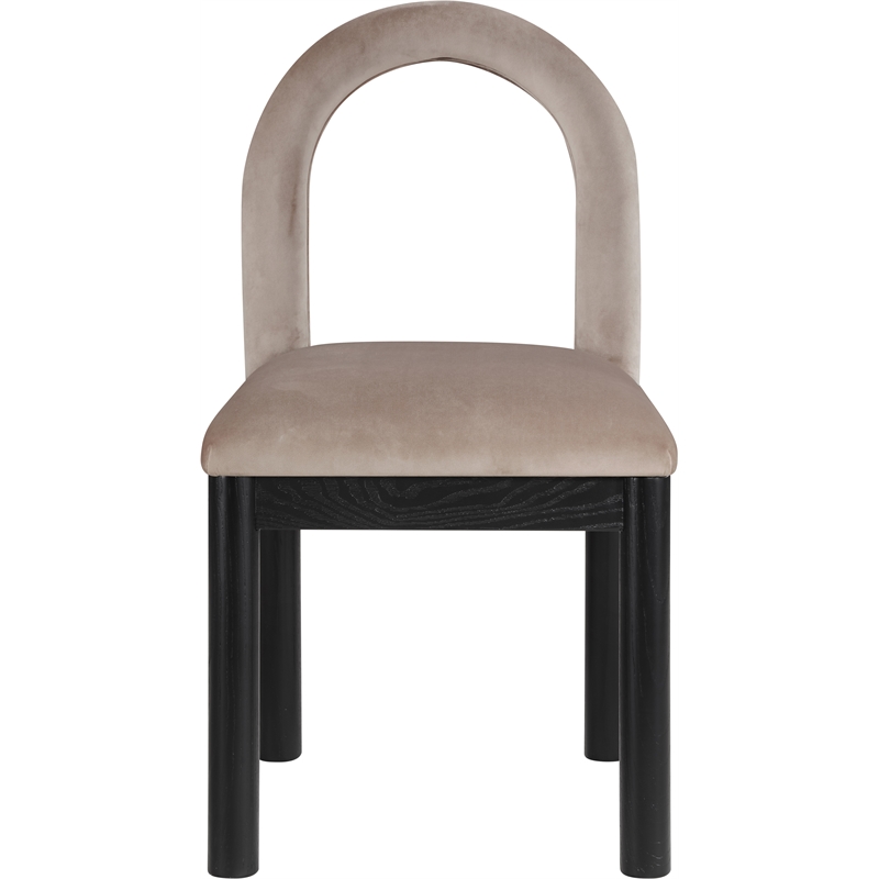 Meridian Furniture Conrad Taupe Velvet Dining Chair