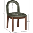 Meridian Furniture Conrad Green Velvet Dining Chair