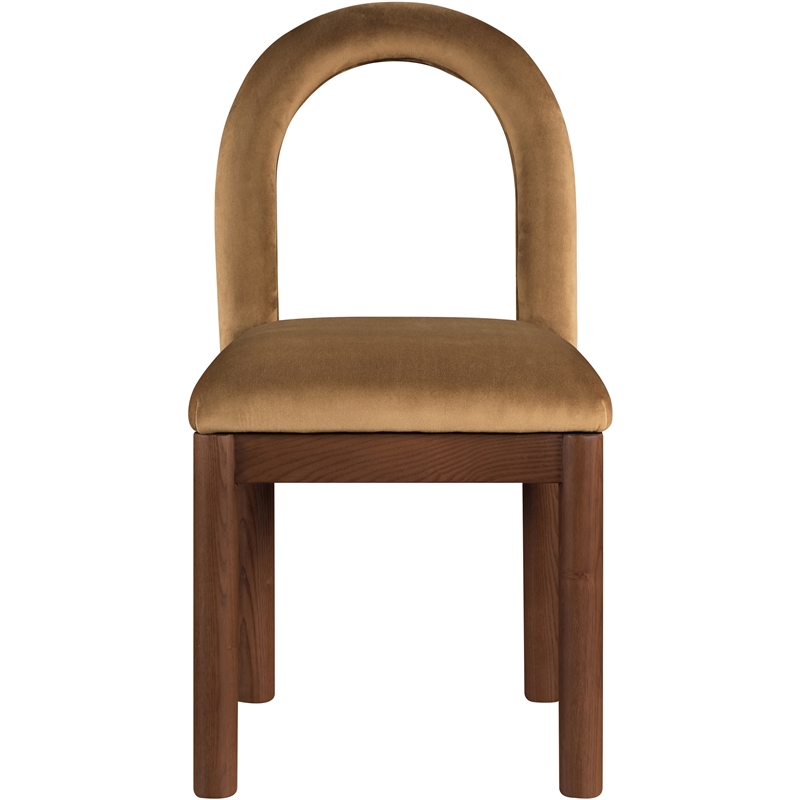 Meridian Furniture Conrad Saddle Velvet Dining Chair