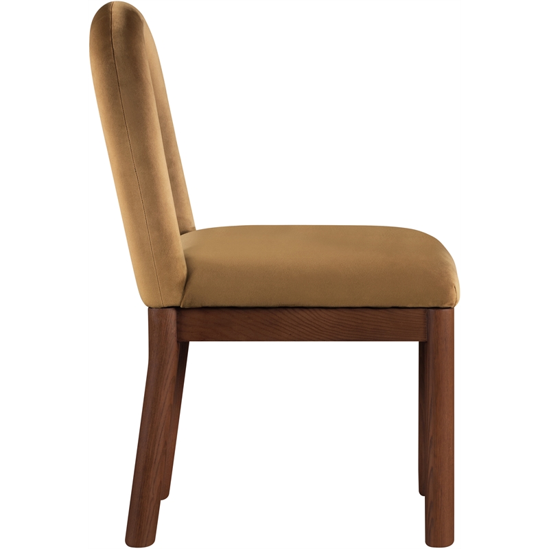 Meridian Furniture Conrad Saddle Velvet Dining Chair