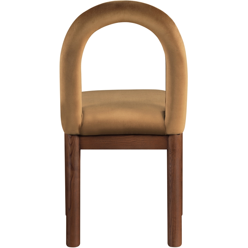 Meridian Furniture Conrad Saddle Velvet Dining Chair