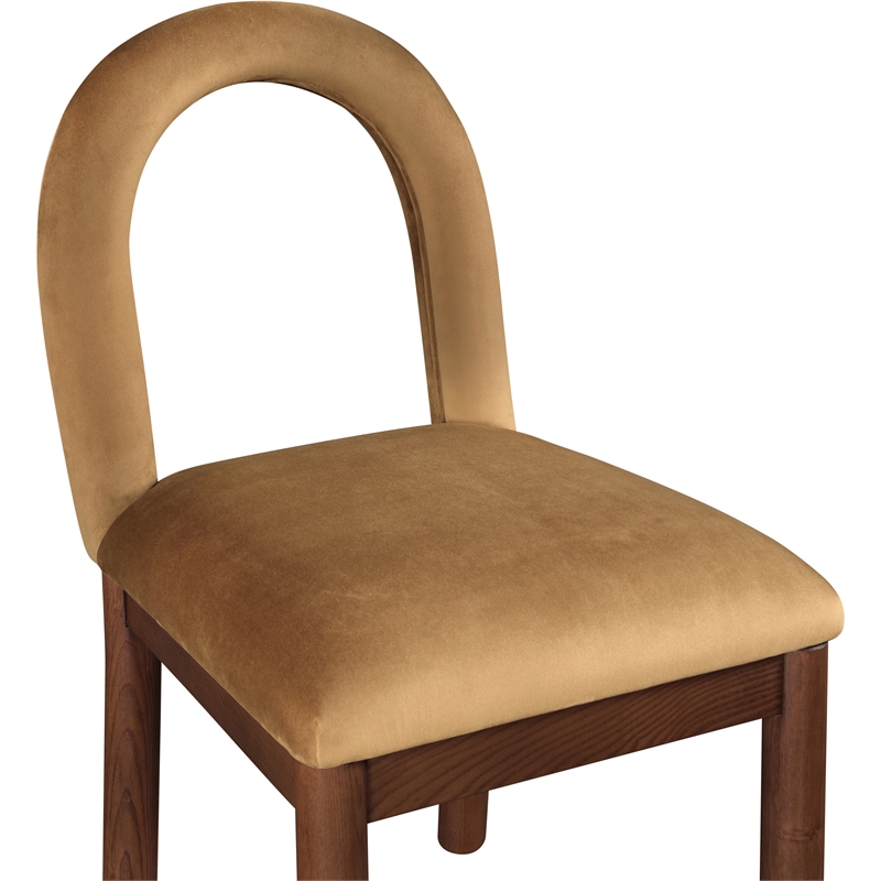 Meridian Furniture Conrad Saddle Velvet Dining Chair