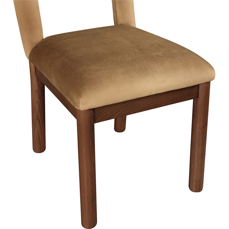 Meridian Furniture Conrad Saddle Velvet Dining Chair