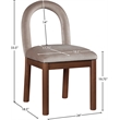 Meridian Furniture Conrad Taupe Velvet Dining Chair
