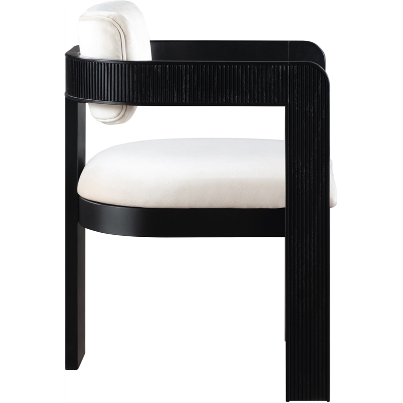 Meridian Furniture Sacha Cream Velvet Dining Chair (Set of 2)