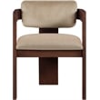 Meridian Furniture Sacha Beige Velvet Dining Chair (Set of 2)