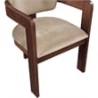 Meridian Furniture Sacha Beige Velvet Dining Chair (Set of 2)