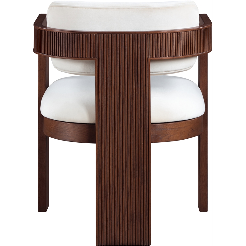 Meridian Furniture Sacha Cream Velvet Dining Chair (Set of 2)
