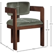 Meridian Furniture Sacha Green Velvet Dining Chair (Set of 2)