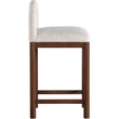 Meridian Furniture Conrad Beige Linen Textured Fabric Counter Stool