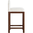 Meridian Furniture Conrad Cream Linen Textured Fabric Counter Stool