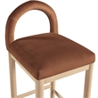 Meridian Furniture Conrad Cognac Velvet Counter Stool