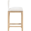 Meridian Furniture Conrad Cream Velvet Counter Stool
