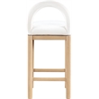 Meridian Furniture Conrad Cream Velvet Counter Stool