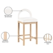 Meridian Furniture Conrad Cream Velvet Counter Stool