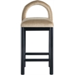 Meridian Furniture Conrad Beige Velvet Counter Stool