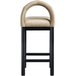 Meridian Furniture Conrad Beige Velvet Counter Stool