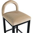 Meridian Furniture Conrad Beige Velvet Counter Stool