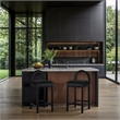 Meridian Furniture Conrad Black Velvet Counter Stool