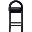 Meridian Furniture Conrad Black Velvet Counter Stool