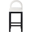 Meridian Furniture Conrad Cream Velvet Counter Stool