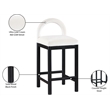 Meridian Furniture Conrad Cream Velvet Counter Stool